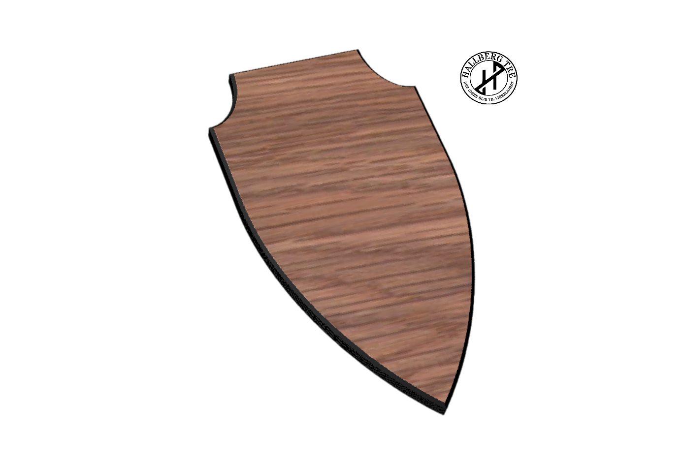Trofeplate hjort/rein shield 8 – detalj
