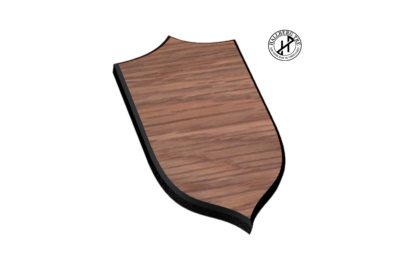 Trofeplate rådyr shield 7 – detalj