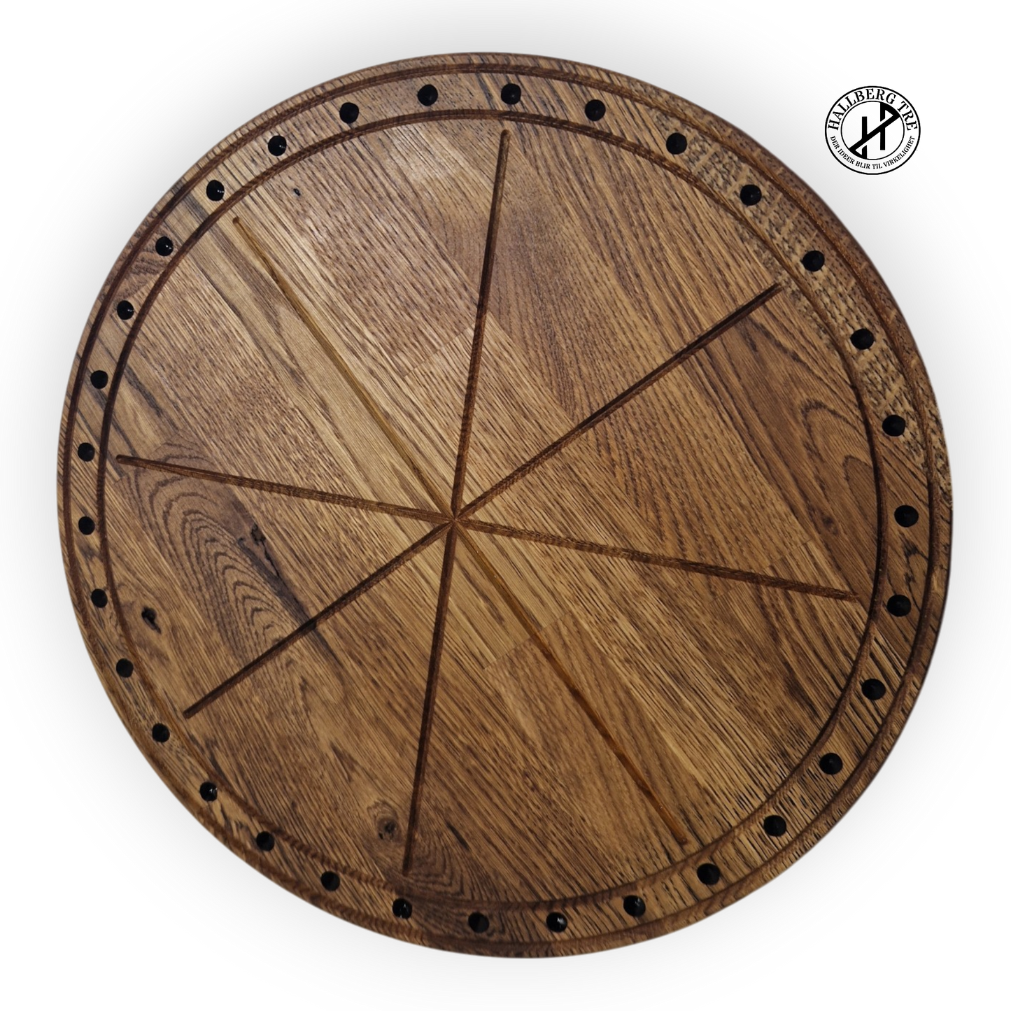 Ragnarok Pizzaskjold – Rund pizzafjøl i eik Ø350 mm | Viking Fjøla