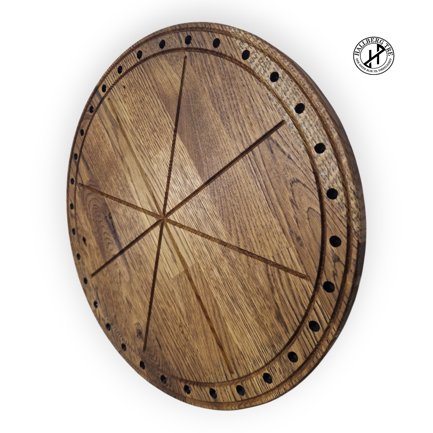 Ragnarok Pizzaskjold – Rund pizzafjøl i eik Ø350 mm | Viking Fjøla