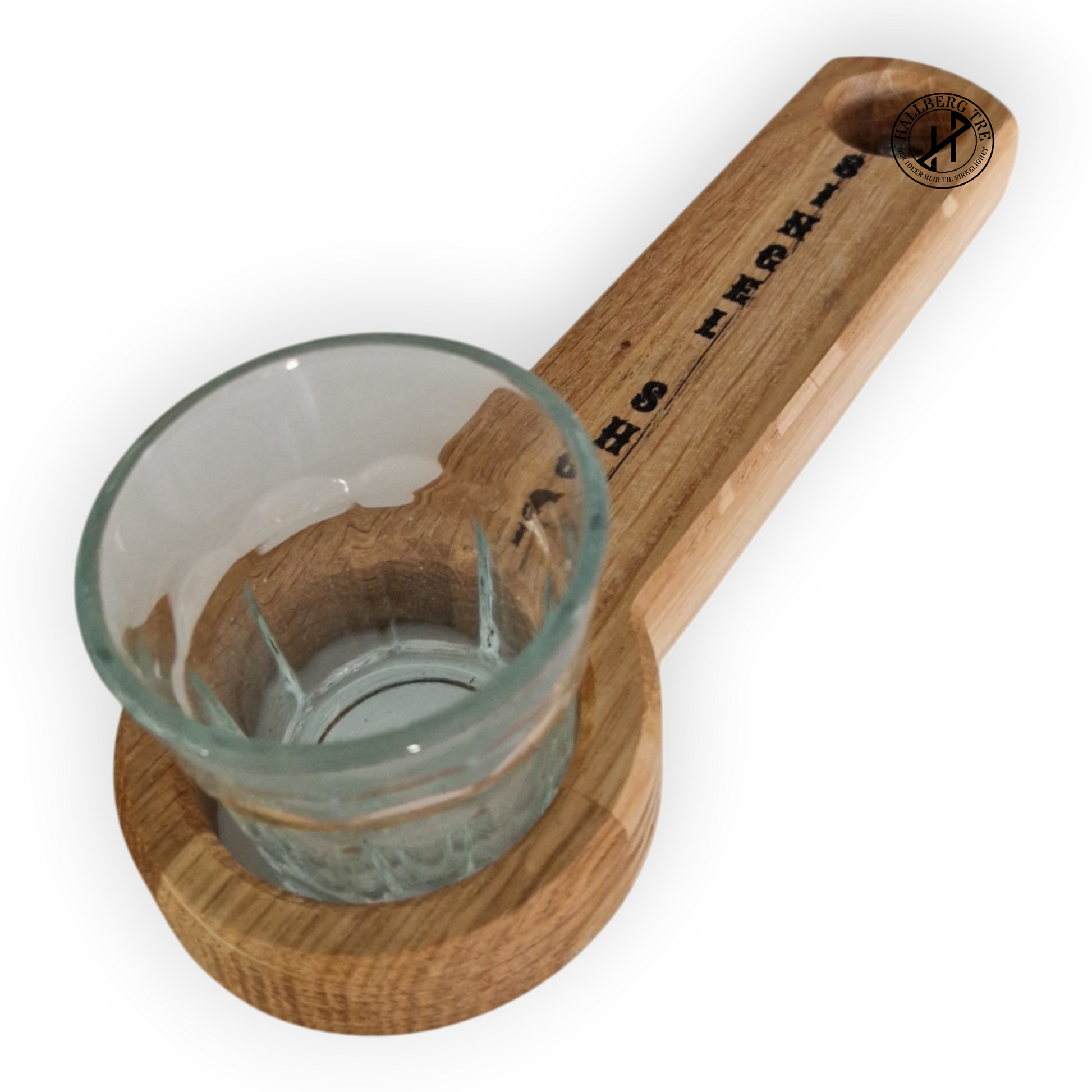 Singel shot fjøl med glass