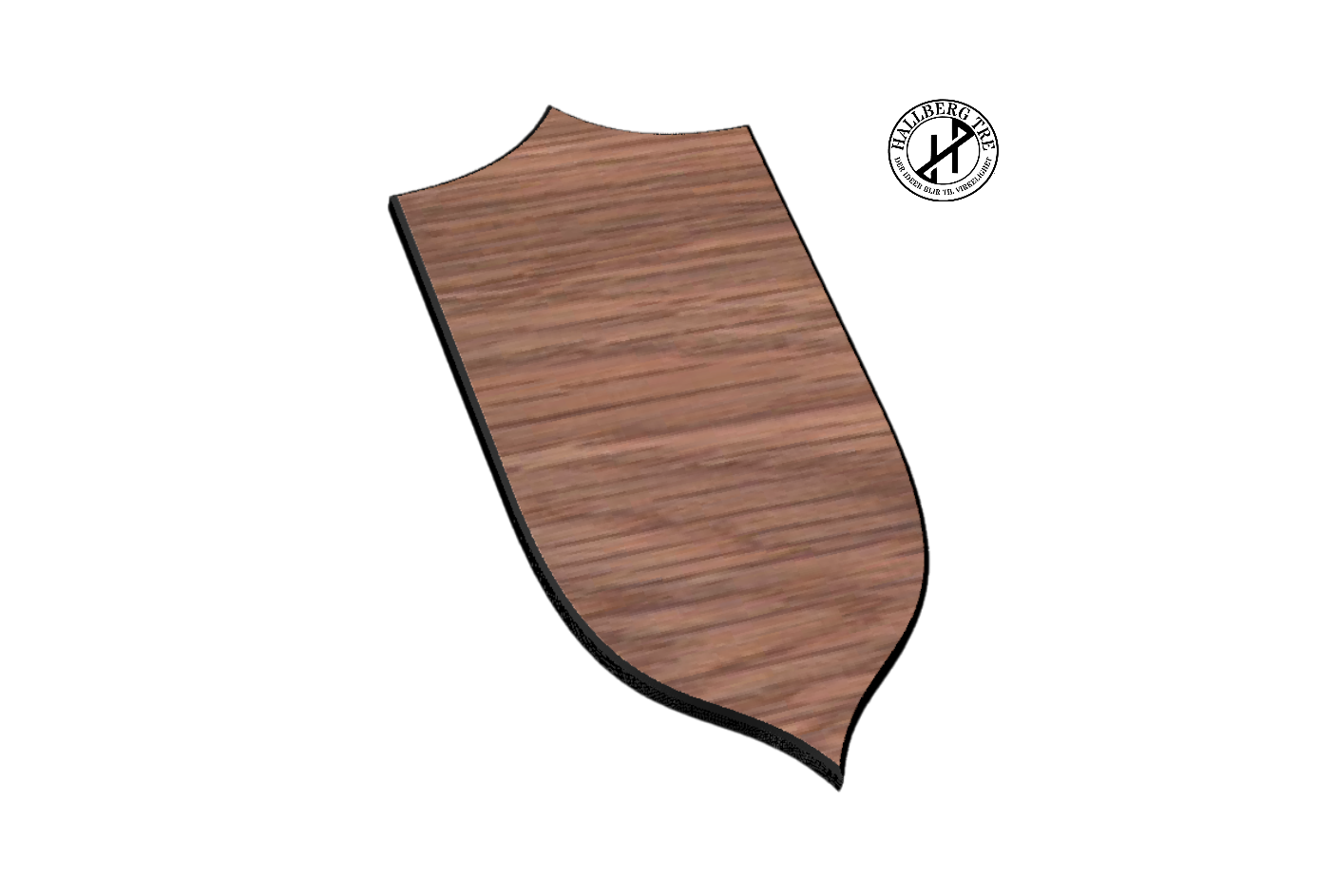 Trofeplate elg shield 7 – detalj