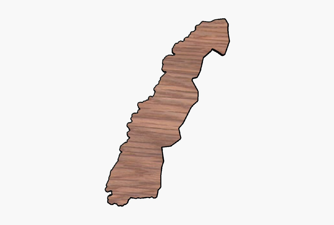 Norges Skiltet Nordland – i eik 18 mm