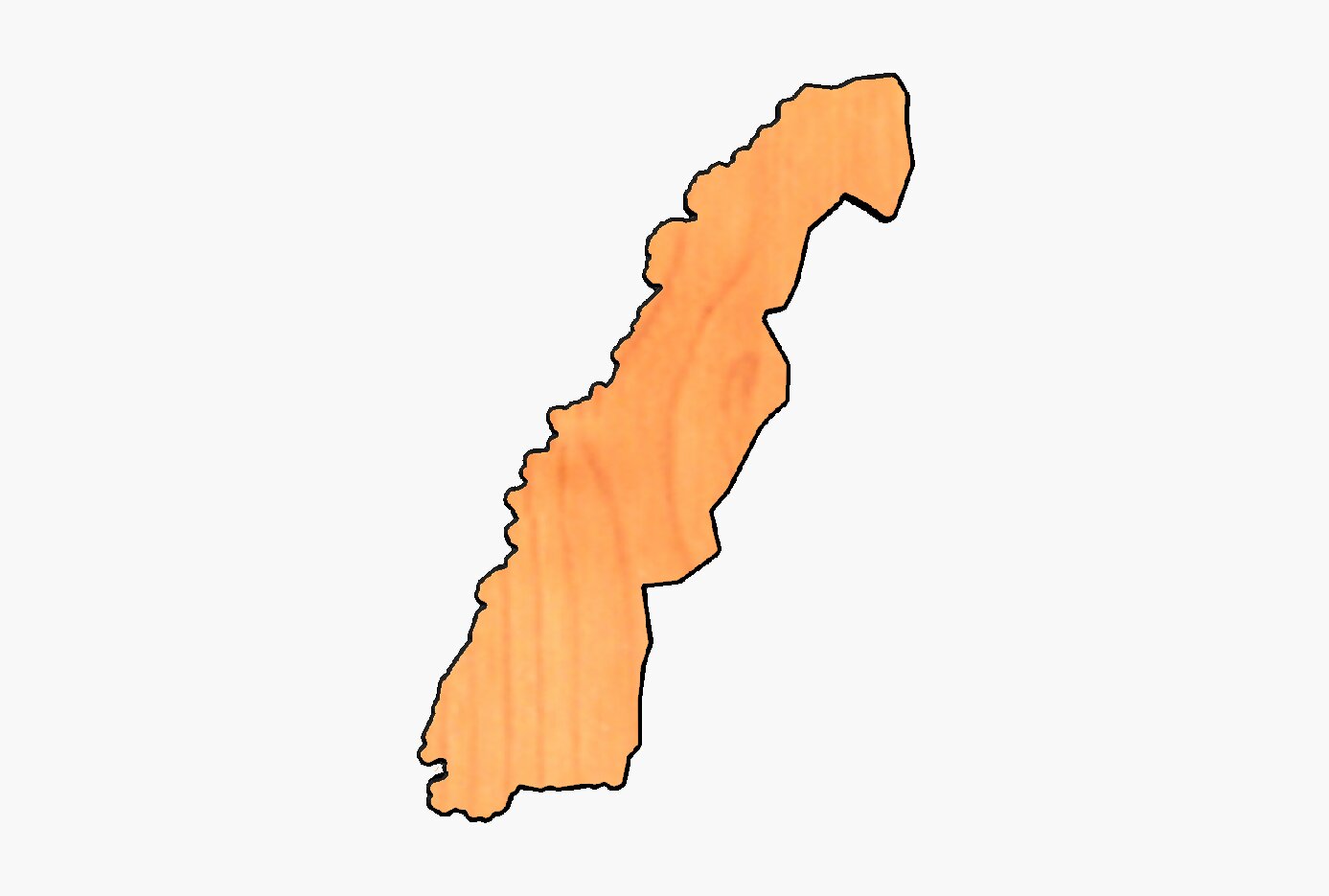 Norges Skiltet Nordland – i furu 18 mm