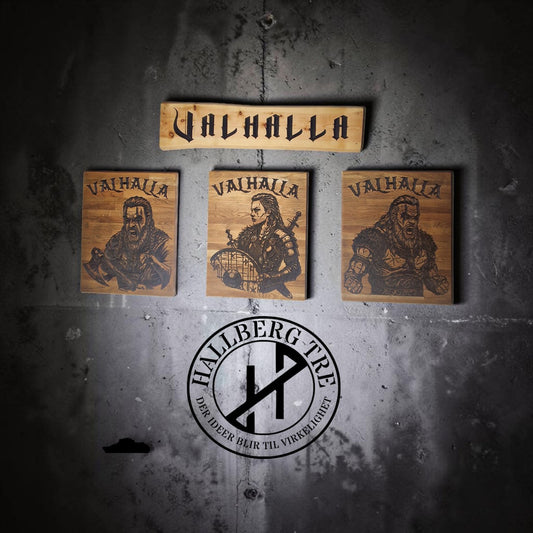 Viking-skilt og Valhalla samlet - Hallberg Tre