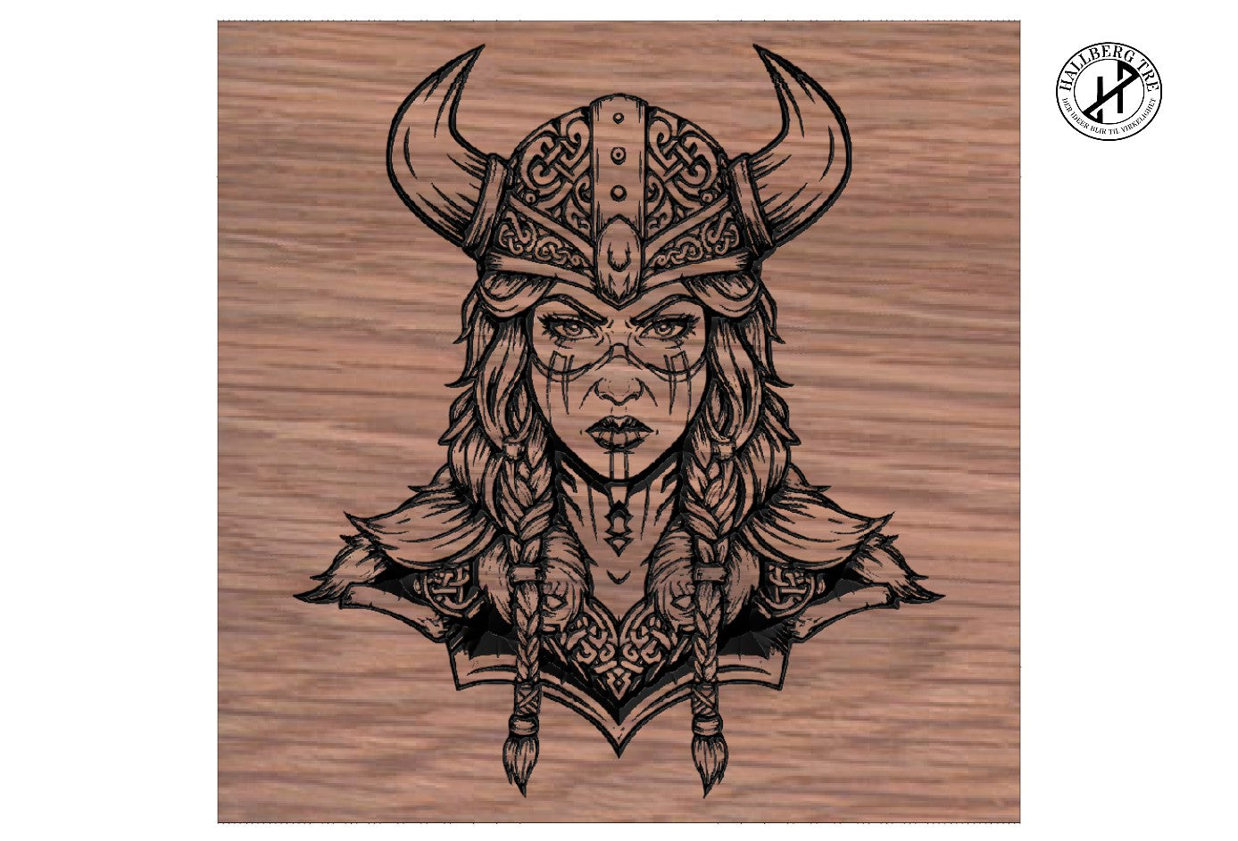 Vikingskilt – Vikingkrigerhode 45