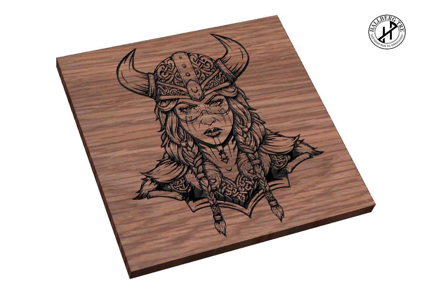 Vikingskilt – Vikingkrigerhode 45 detalj