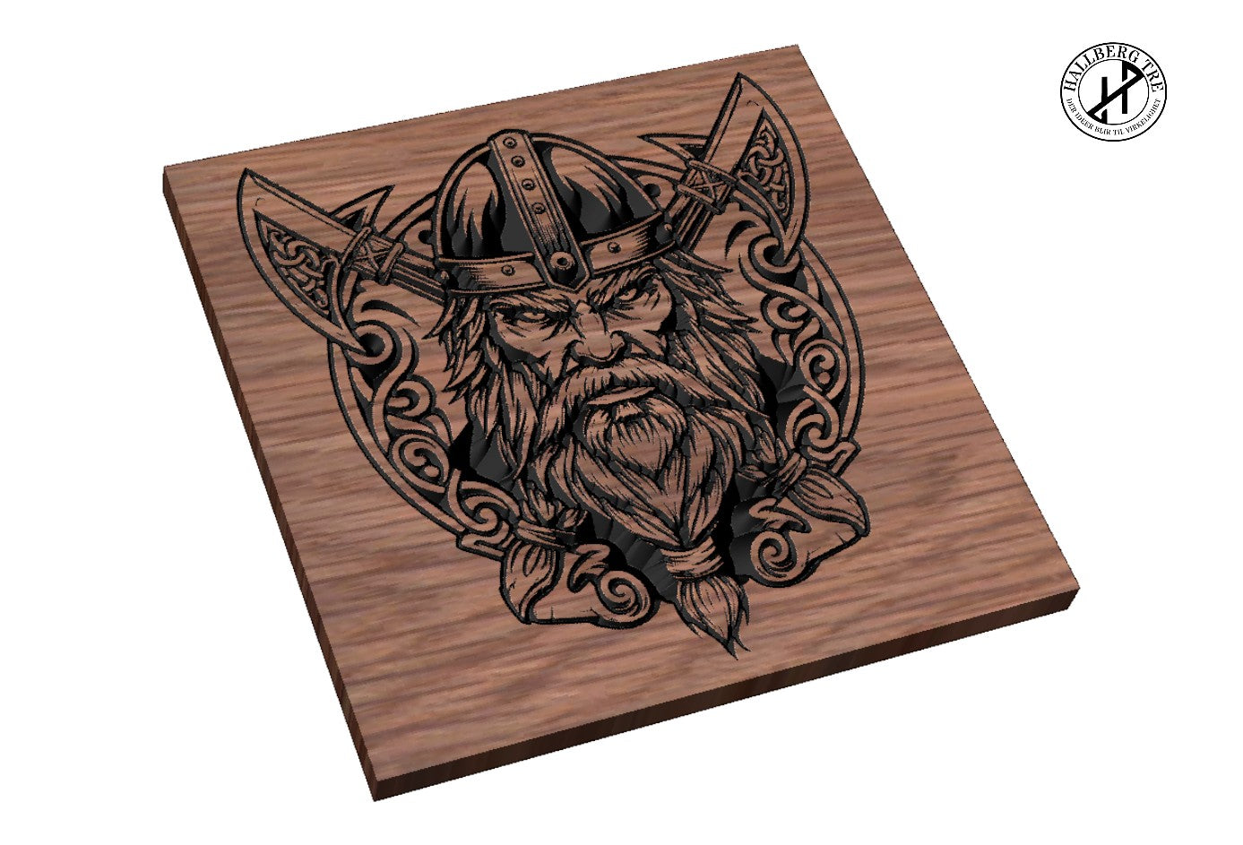 Vikingskilt – Vikingkrigerhode 72 detalj