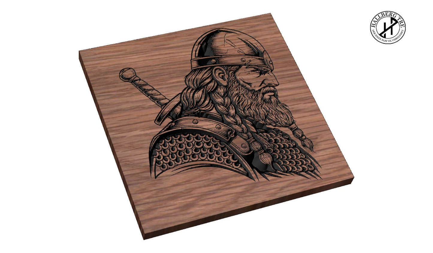 Vikingskilt – Kriger 29 detalj